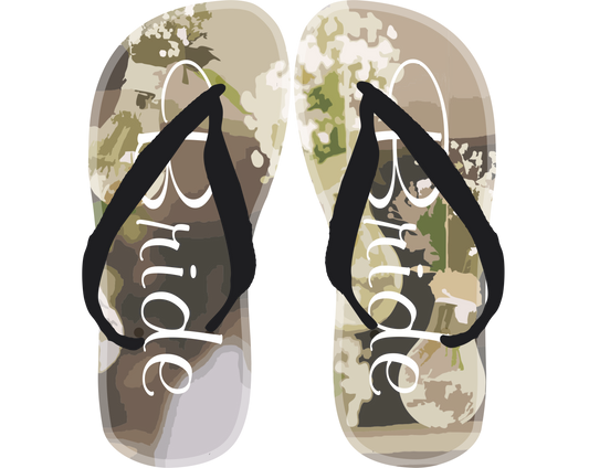 Bridal Theme Flip-Flops - Customizable