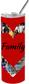Heart Family Collage Skinny Tumbler